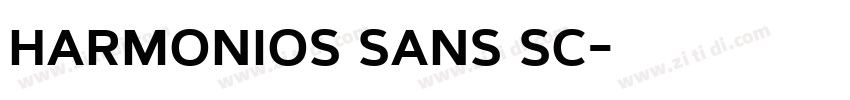 harmonios sans sc字体转换